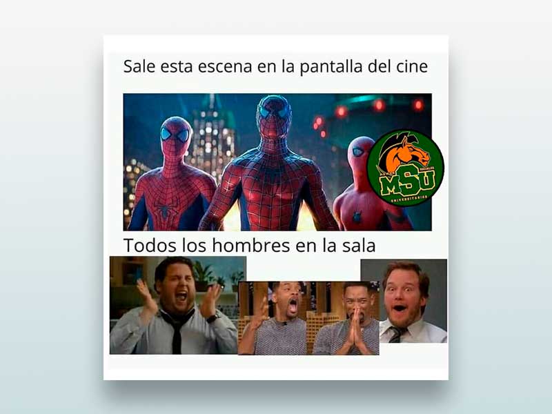 Sale esta escena en la pantalla del cine...